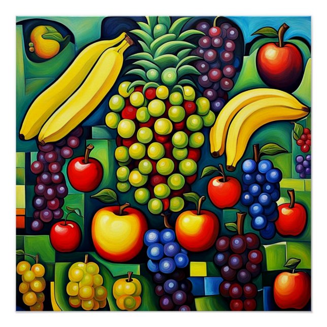 Pôster Fruta surreal 36 (Frente)