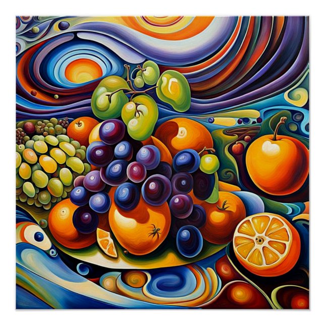 Pôster Fruta surreal 37 (Frente)