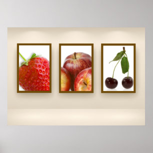 Poster Fruta triptych