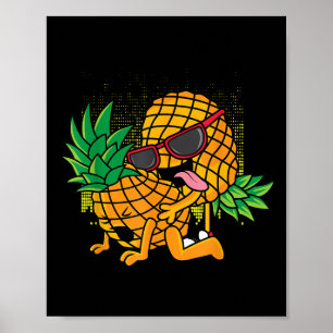 Poster Fruta Tropical Engraçada, Roupa de Humor, Co. Uppe