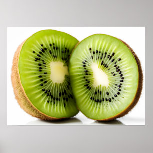 Poster Fruta verde kiwi