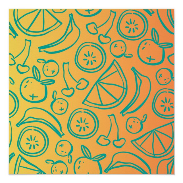 Pôster Frutas (Frente)