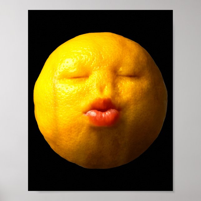 Poster Frutas Ai de Limão de Nicho Engraçado Meme (Frente)