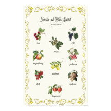 Frutas da Bíblia do Espírito Galáctico Verso