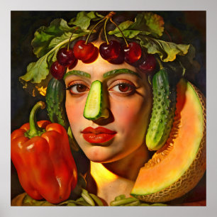 Poster Frutas da Expressão – Um Retrato Surreal