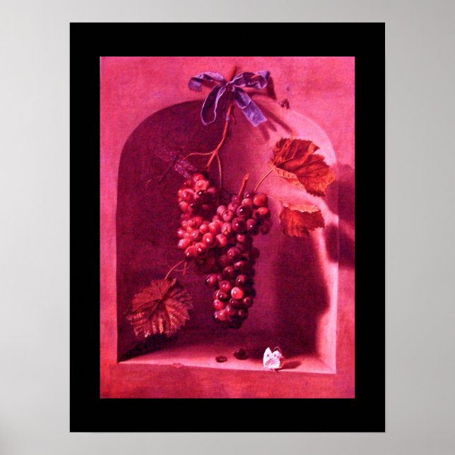 Poster FRUTAS DA SEASON - PROSPERITY rosa - roxo (Frente)