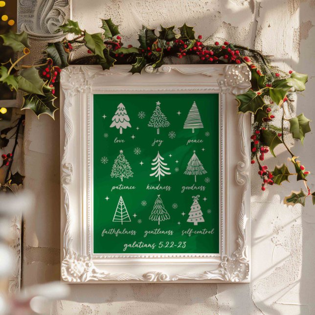 Poster Frutas de Natal A Bíblia Espírito Galáctico Versa (Criador carregado)