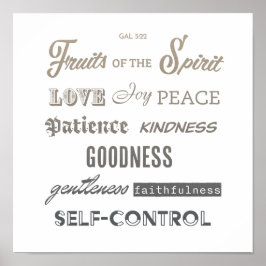 Poster Frutas do Espírito