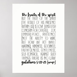 Poster Frutas do Espírito