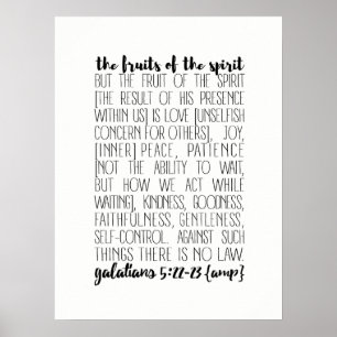 Poster Frutas do Espírito