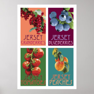 Pôster Frutas do jérsei
