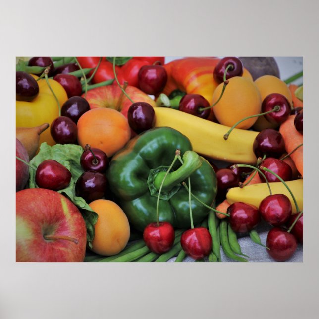 Poster Frutas e produtos hortícolas (Frente)