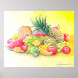 Poster Frutas felizes