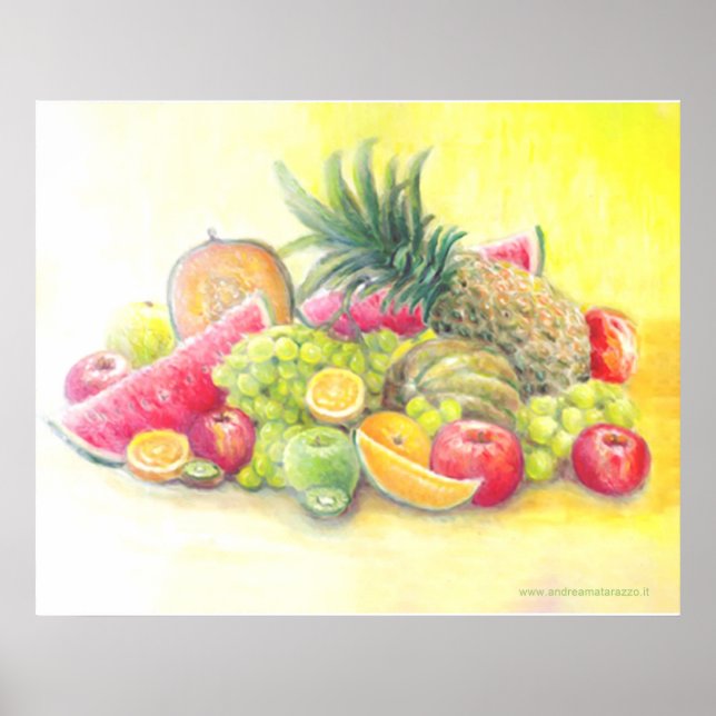 Poster Frutas felizes (Frente)