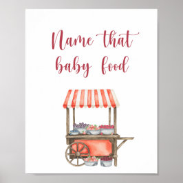 Poster Frutas - nome aquele alimento para bebê