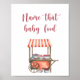 Poster Frutas - nome aquele alimento para bebê