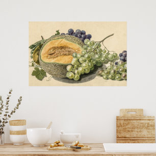 Poster Frutas por Michiel van Huysum