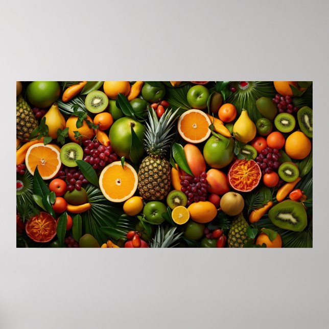 Poster Frutas tropicais (Frente)