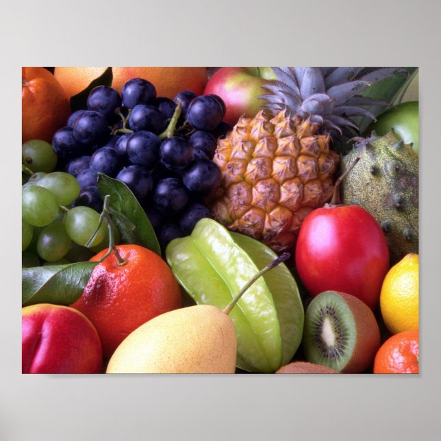 Pôster Frutas Tropicais (Frente)