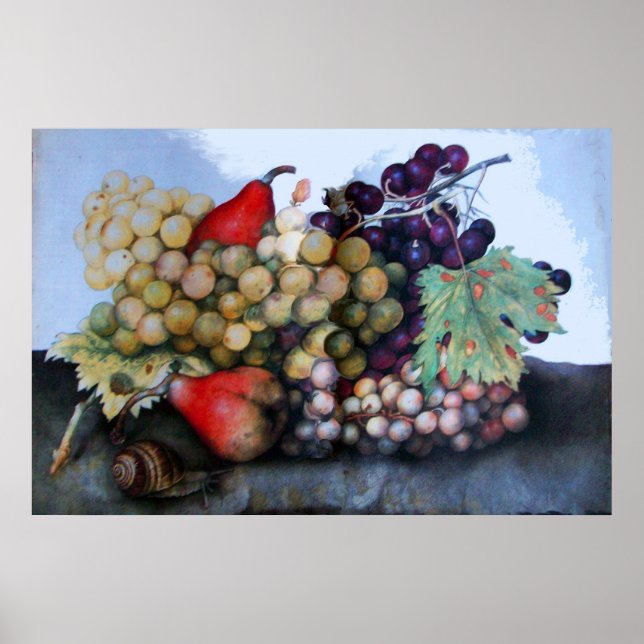 PÔSTER FRUTAS/UVAS E PERAS DA SEASON (Frente)