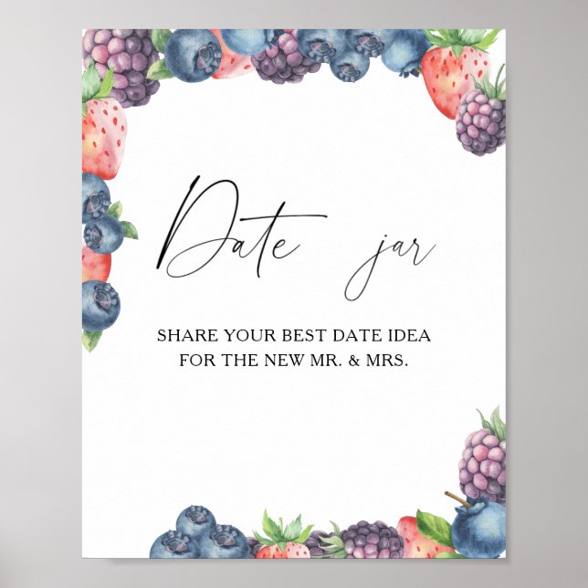 Poster Frutas vermelhas - ideias para uma noite de encont (Frente)