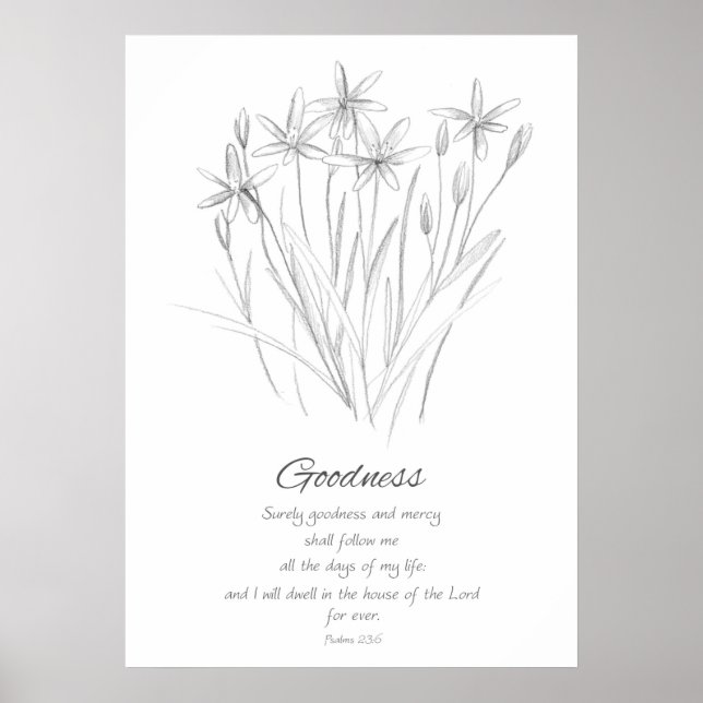 Poster Fruto do Espírito Gálatas 5:22 Escritura (Frente)
