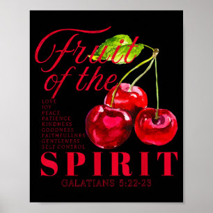Poster Fruto Do Espírito Versículos Da Bíblia Religiosa C