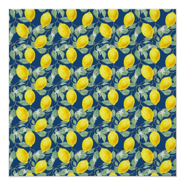 PÔSTER FRUTOS DE LIMÃO NO AZUL PAÍS (Frente)