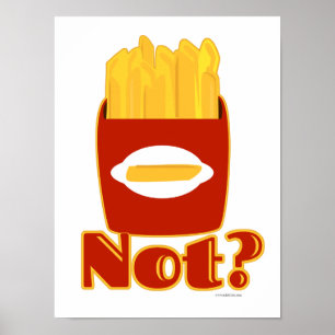 Poster Fry Not Cheky Fries Design