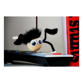 Pôster Fubby hangend als de scene van Tom Cruise.