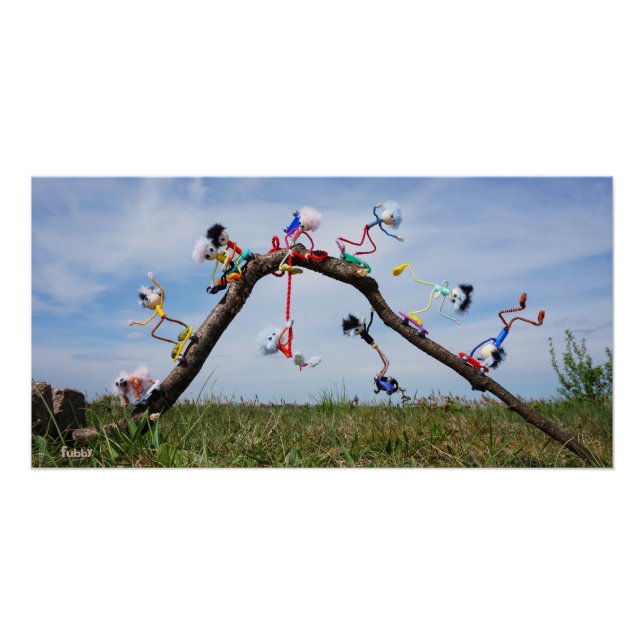 Pôster Fubby's die aan het Skaten zijn. (Frente)