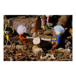 Pôster Fubby's die hout zagen.