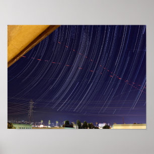 Poster Fuga da estrela do chá de meteoro de Perseid