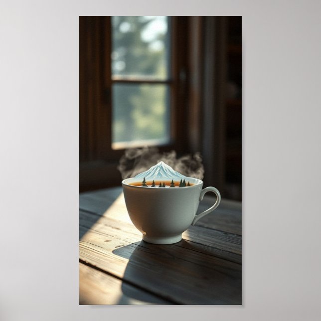 Poster Fuga de cerveja - Uma montanha na minha taça (Frente)