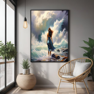 Poster Fuga do Oceano Sereno - Arte Costeira