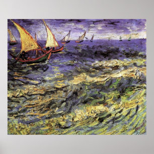 Poster Fuga em Saintes-Maries por Vincent van Gogh