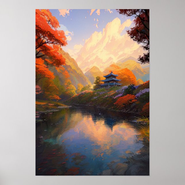 Poster Fuga Encantadora ao Coração da Natureza (Frente)