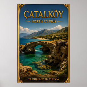 Poster Fuga Mediterrânea de Catalkoy no Chipre do Norte