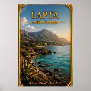 Poster Fuga para a Montanha Verde de Lapta no Chipre do N