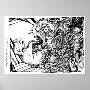 Poster Fugindo de terror de uma sala vazia...