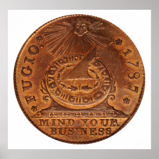 Pôster Fugio Cent Mente Sua Penny De Cobre