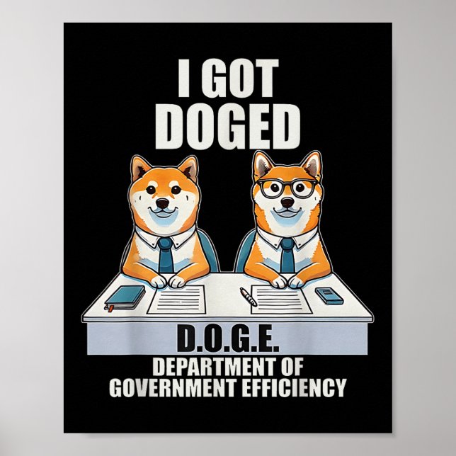 Poster Fui Dogue D.o.g. e Departamento de Governo (Frente)