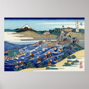 Poster Fuji de Kanaya no Tōkaidō