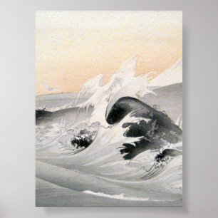 Poster Fuji Seen from the Sea (1903-1907) por Ogata Gekko