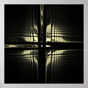 Poster Fulcrum, Cross in Grunge Style