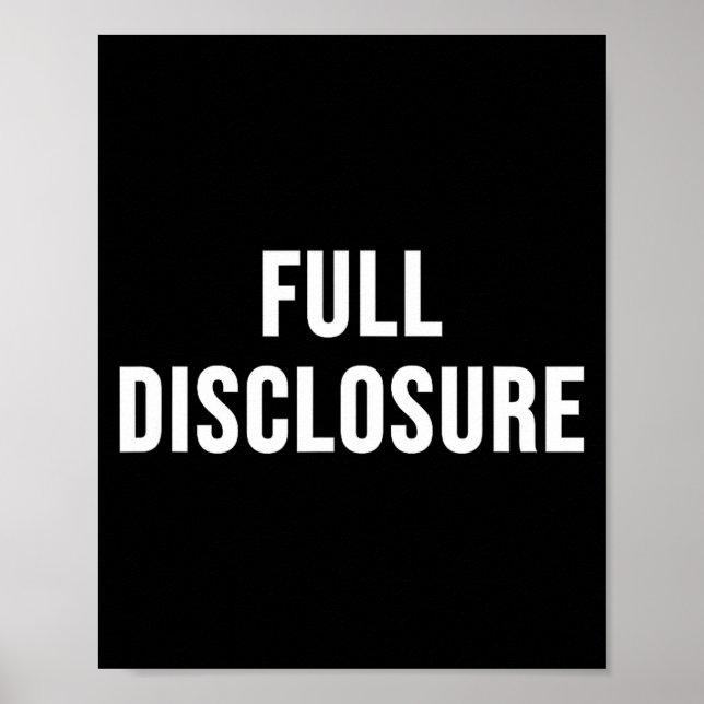 Poster Full Disclosure  (Frente)