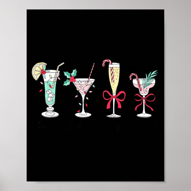 Poster Full Of Holiday Srit Christmas Drinks Martini Tail (Frente)