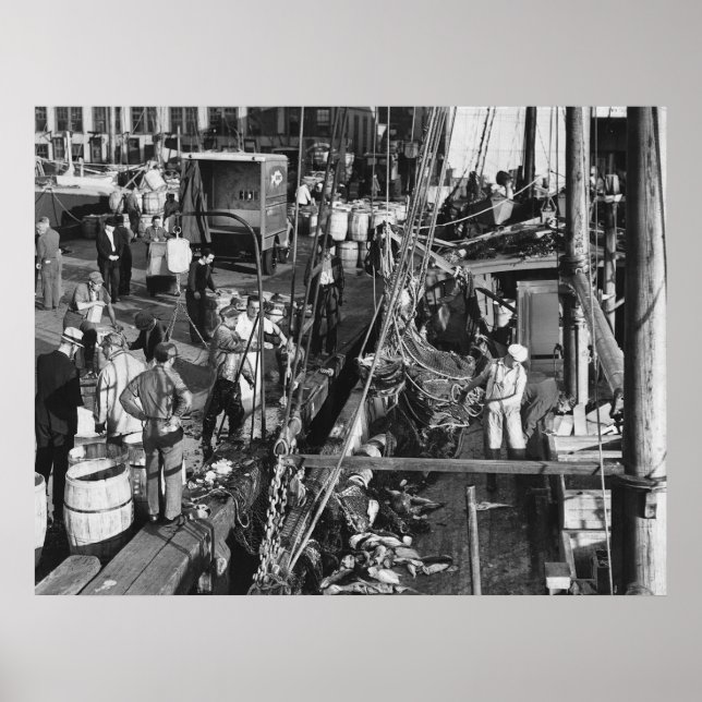 Pôster Fulton Fish Market: 1939 (Frente)