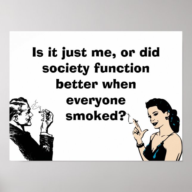 Poster Fuma-os se você os pegou (Frente)