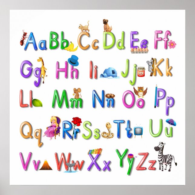 Poster Fun Alphabet (Frente)